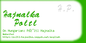 hajnalka poltl business card